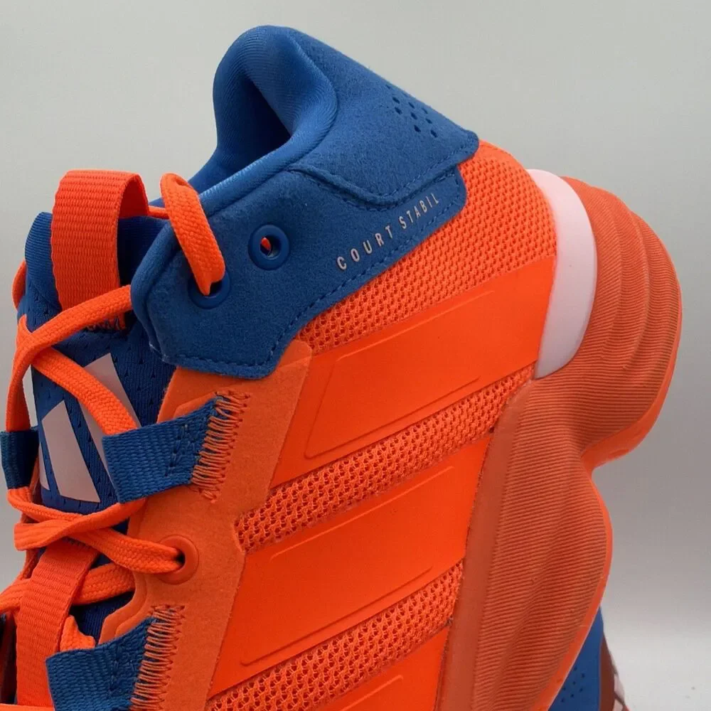 adidas Court Stabil Indoor  Mens Orange Sneakers Athletic Shoes JH5164 Size 9